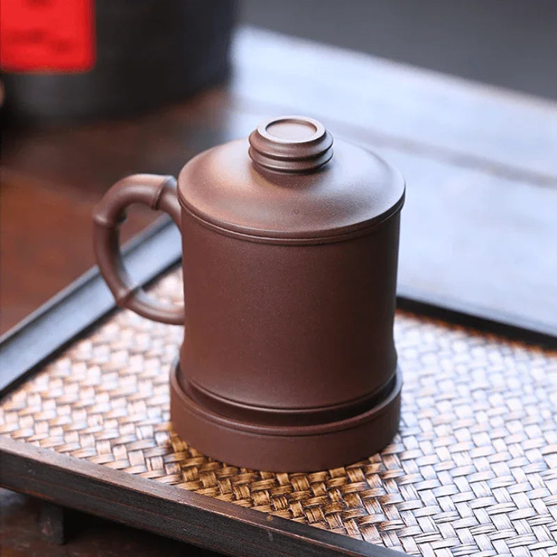 Yixing Zisha Tea Mug with Filter [Shanshui] 355ml - YIQIN TEA HOUSE | yiqinteahouse.com | tea mug, teaware