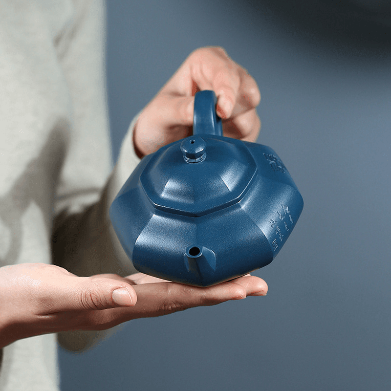 Yixing Zisha Teapot [Bafang Baoling] (Tian Qing Ni - 270ml) - YIQIN TEA HOUSE | yiqinteahouse.com | 200-300ml, teapot, teaware, zisha teapot