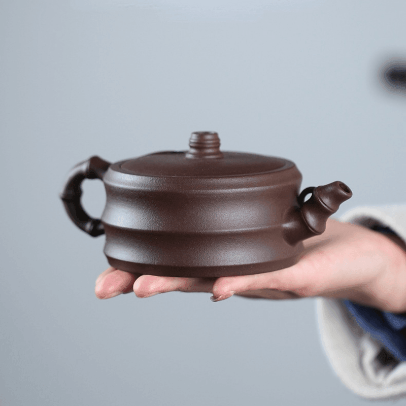 Yixing Zisha Teapot [Bamboo] (Zi Ni - 240ml) - YIQIN TEA HOUSE | yiqinteahouse.com | 200-300ml, teapot, teaware, zisha teapot