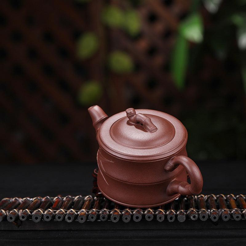 Yixing Zisha Teapot [Bamboo] (Zi Ni - 240ml) - YIQIN TEA HOUSE | yiqinteahouse.com | 200-300ml, teapot, teaware, zisha teapot