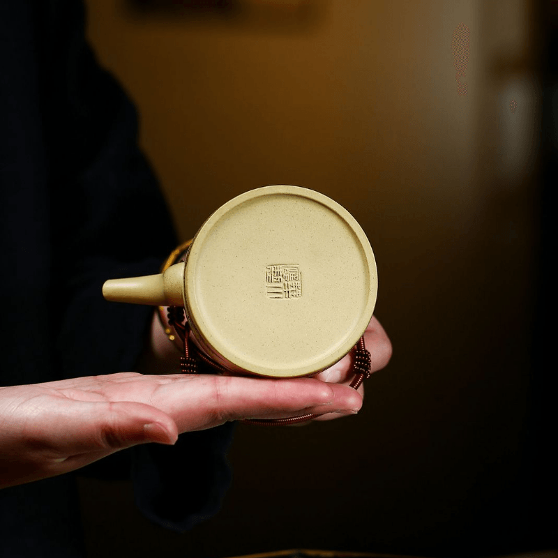 Yixing Zisha Teapot [Barrel] (Lu Ni - 300ml) - YIQIN TEA HOUSE | yiqinteahouse.com | >300ml, new arrival, teapot, teaware, zisha teapot