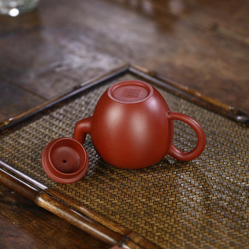 Yixing Zisha Teapot [Beauty Shoulder] (Dahongpao - 200ml) - YIQIN TEA HOUSE | yiqinteahouse.com | 200-300ml, teapot, teaware, zisha teapot