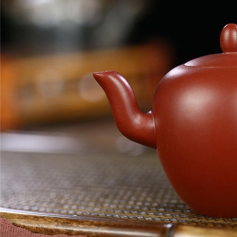 Yixing Zisha Teapot [Beauty Shoulder] (Dahongpao - 200ml) - YIQIN TEA HOUSE | yiqinteahouse.com | 200-300ml, teapot, teaware, zisha teapot