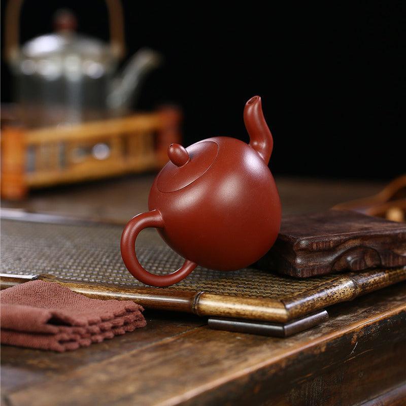 Yixing Zisha Teapot [Beauty Shoulder] (Dahongpao - 200ml) - YIQIN TEA HOUSE | yiqinteahouse.com | 200-300ml, teapot, teaware, zisha teapot