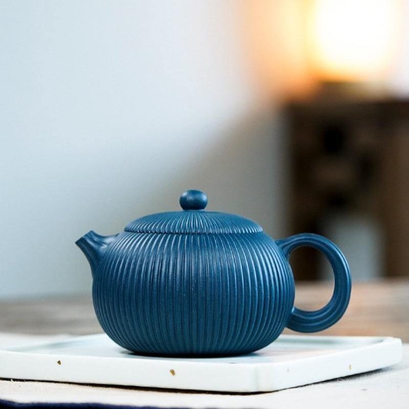 Yixing Zisha Teapot [Begonia Xishi] (Tian Qing Ni - 260ml) - YIQIN TEA HOUSE | yiqinteahouse.com | 200-300ml, teapot, teapot hot picks, teaware, zisha teapot