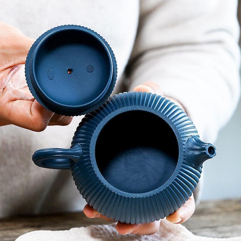 Yixing Zisha Teapot [Begonia Xishi] (Tian Qing Ni - 260ml) - YIQIN TEA HOUSE | yiqinteahouse.com | 200-300ml, teapot, teapot hot picks, teaware, zisha teapot