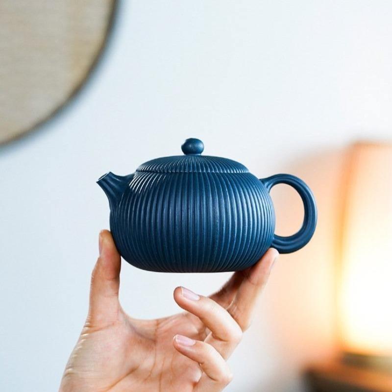 Yixing Zisha Teapot [Begonia Xishi] (Tian Qing Ni - 260ml) - YIQIN TEA HOUSE | yiqinteahouse.com | 200-300ml, teapot, teapot hot picks, teaware, zisha teapot