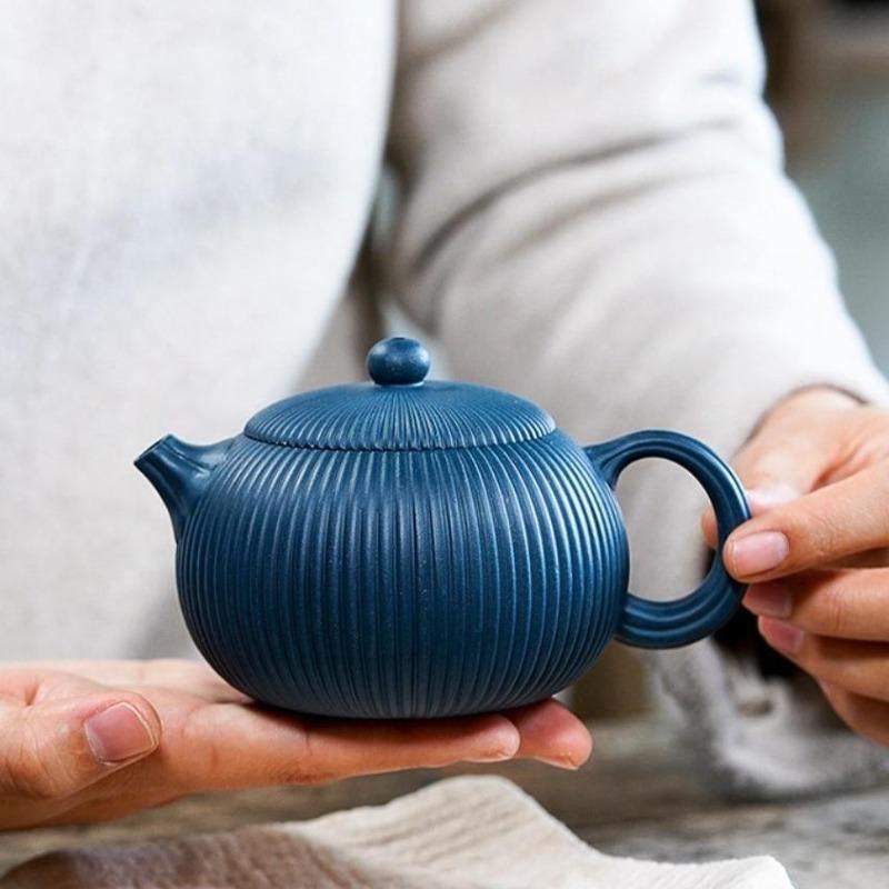 Yixing Zisha Teapot [Begonia Xishi] (Tian Qing Ni - 260ml) - YIQIN TEA HOUSE | yiqinteahouse.com | 200-300ml, teapot, teapot hot picks, teaware, zisha teapot