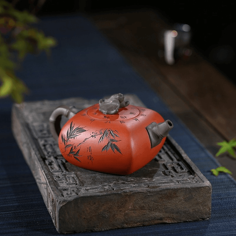 Yixing Zisha Teapot [Blessing Everywhere] (Qing Shui Ni - 380ml) - YIQIN TEA HOUSE | yiqinteahouse.com | >300ml, teapot, teaware, zisha teapot