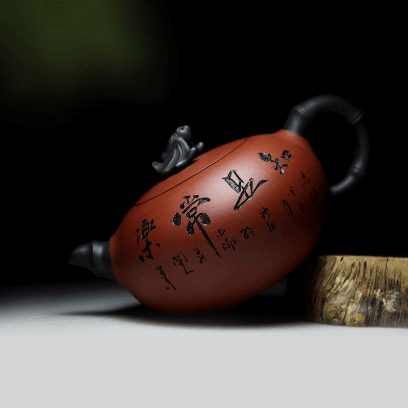 Yixing Zisha Teapot [Blessing] (Qing Shui Ni - 340ml) - YIQIN TEA HOUSE | yiqinteahouse.com | >300ml, teapot, teaware, zisha teapot