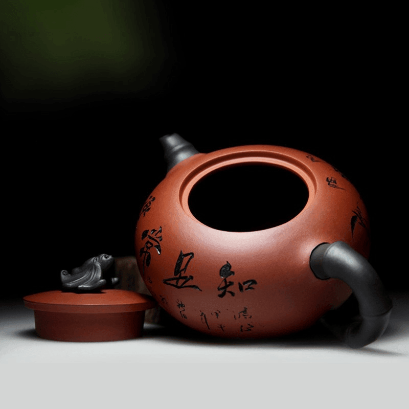 Yixing Zisha Teapot [Blessing] (Qing Shui Ni - 340ml) - YIQIN TEA HOUSE | yiqinteahouse.com | >300ml, teapot, teaware, zisha teapot