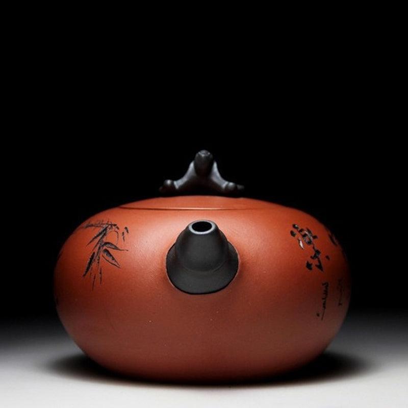 Yixing Zisha Teapot [Blessing] (Qing Shui Ni - 340ml) - YIQIN TEA HOUSE | yiqinteahouse.com | >300ml, teapot, teaware, zisha teapot