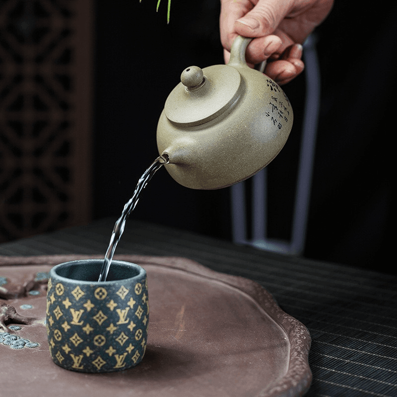 Yixing Zisha Teapot [Breeze] (Qing Duan Ni - 210ml) - YIQIN TEA HOUSE | yiqinteahouse.com | 200-300ml, teapot, teaware, zisha teapot