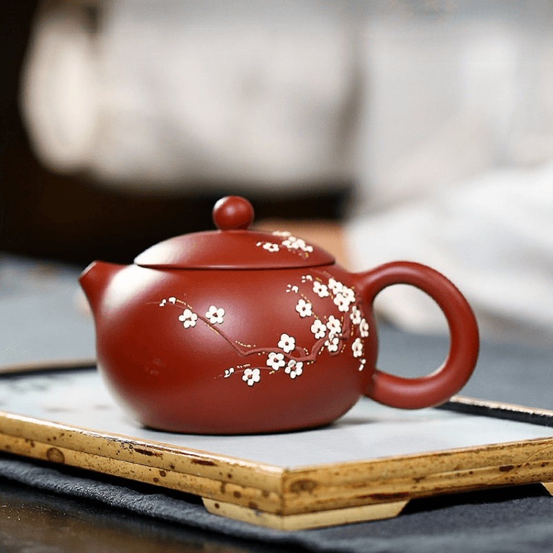 Yixing Zisha Teapot [Dark Fragrance Xishi] (Dahongpao - 250ml) - YIQIN TEA HOUSE | yiqinteahouse.com | 200-300ml, new arrival, teapot, teaware, zisha teapot