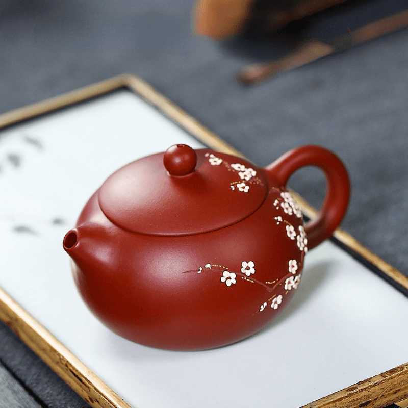 Yixing Zisha Teapot [Dark Fragrance Xishi] (Dahongpao - 250ml) - YIQIN TEA HOUSE | yiqinteahouse.com | 200-300ml, new arrival, teapot, teaware, zisha teapot