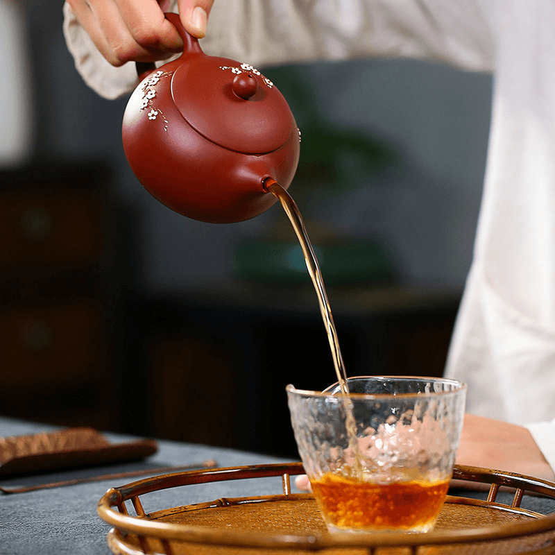 Yixing Zisha Teapot [Dark Fragrance Xishi] (Dahongpao - 250ml) - YIQIN TEA HOUSE | yiqinteahouse.com | 200-300ml, new arrival, teapot, teaware, zisha teapot