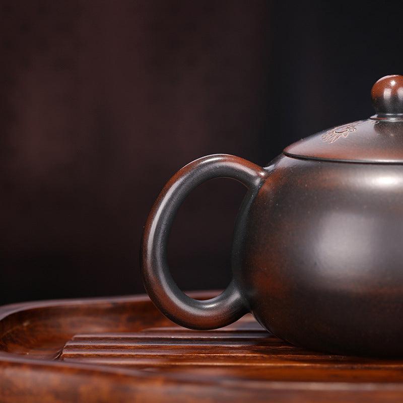 Yixing Zisha Teapot [Dragon Xishi] (Qinzhou Ni - 200ml) - YIQIN TEA HOUSE | yiqinteahouse.com | 200-300ml, teapot, teaware, zisha teapot