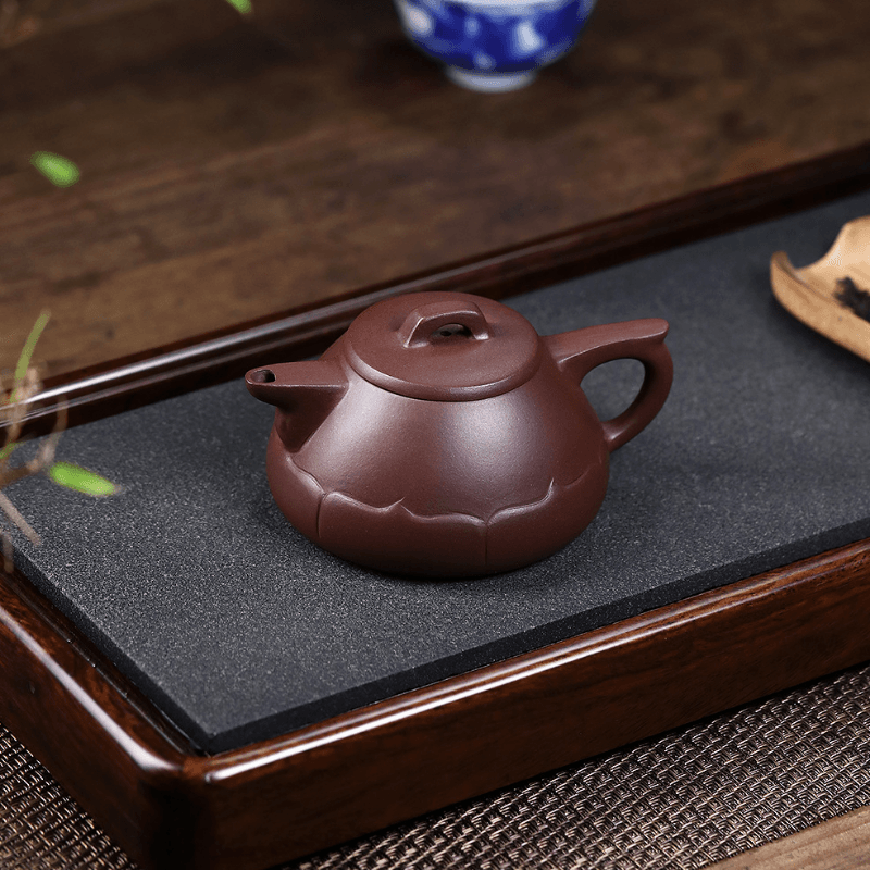 Yixing Zisha Teapot [Fan Lian] (Zi Ni - 220ml) - YIQIN TEA HOUSE | yiqinteahouse.com | 200-300ml, new arrival, teapot, teaware, zisha teapot