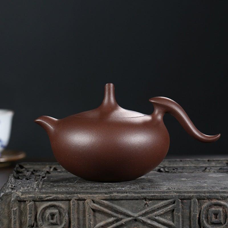 Yixing Zisha Teapot [Feihong Pot] (Zi Ni - 260ml) - YIQIN TEA HOUSE | yiqinteahouse.com | 200-300ml, teapot, teapot hot picks, teaware, zisha teapot