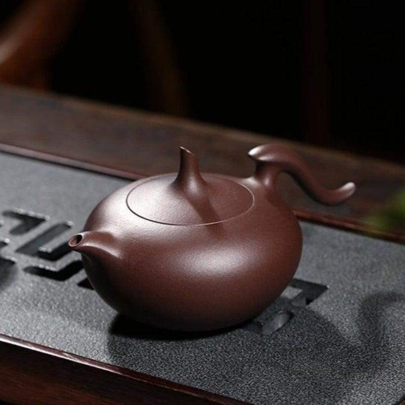 Yixing Zisha Teapot [Feihong Pot] (Zi Ni - 260ml) - YIQIN TEA HOUSE | yiqinteahouse.com | 200-300ml, teapot, teapot hot picks, teaware, zisha teapot