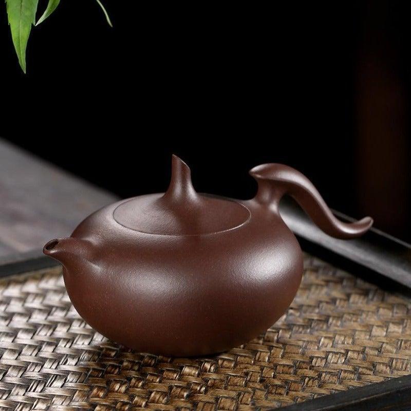 Yixing Zisha Teapot [Feihong Pot] (Zi Ni - 260ml) - YIQIN TEA HOUSE | yiqinteahouse.com | 200-300ml, teapot, teapot hot picks, teaware, zisha teapot