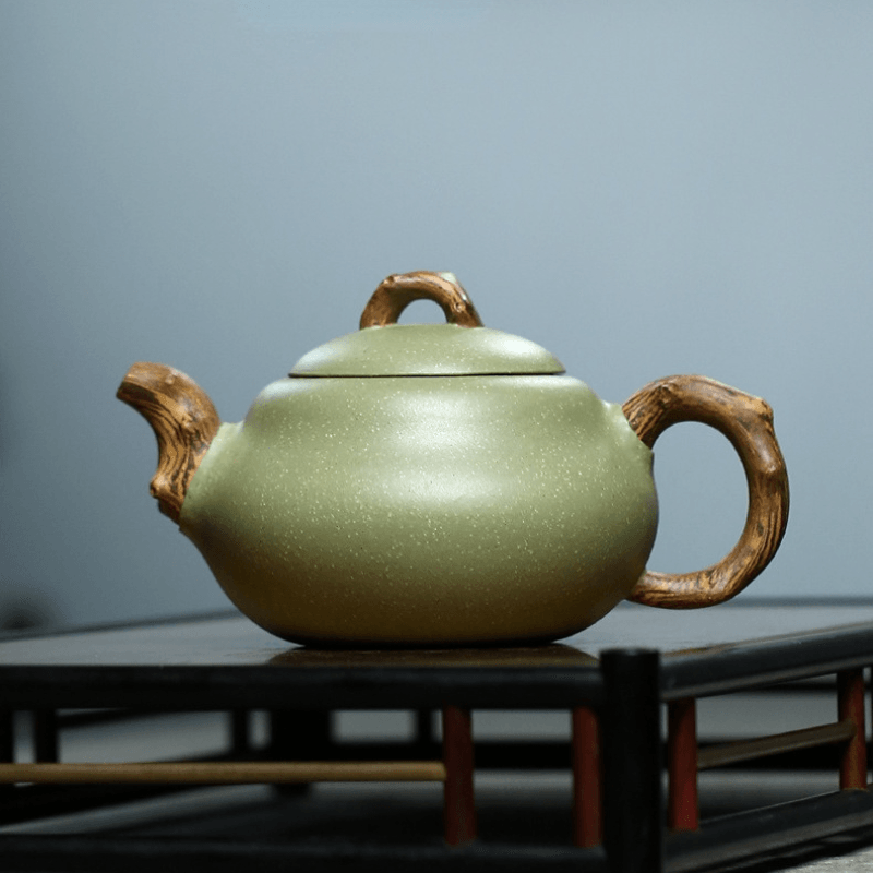 Yixing Zisha Teapot [Gourd] (Douqing Sha/Jiao Ni - 240ml) - YIQIN TEA HOUSE | yiqinteahouse.com | 200-300ml, new arrival, teapot, teaware, zisha teapot