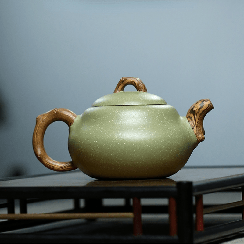 Yixing Zisha Teapot [Gourd] (Douqing Sha/Jiao Ni - 240ml) - YIQIN TEA HOUSE | yiqinteahouse.com | 200-300ml, new arrival, teapot, teaware, zisha teapot