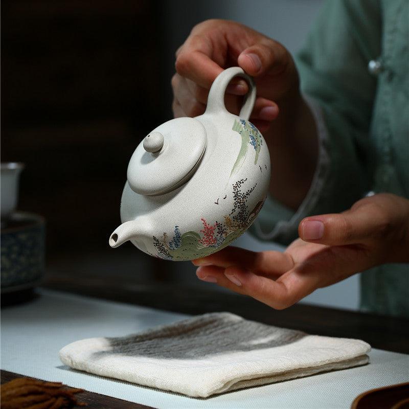 Yixing Zisha Teapot [Graceful] (Bai Duan Ni - 270ml) - YIQIN TEA HOUSE | yiqinteahouse.com | 200-300ml, teapot, teapot hot picks, teaware, zisha teapot