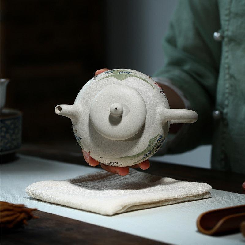 Yixing Zisha Teapot [Graceful] (Bai Duan Ni - 270ml) - YIQIN TEA HOUSE | yiqinteahouse.com | 200-300ml, teapot, teapot hot picks, teaware, zisha teapot