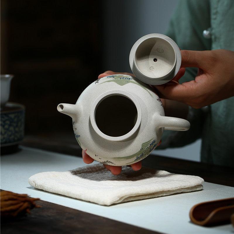 Yixing Zisha Teapot [Graceful] (Bai Duan Ni - 270ml) - YIQIN TEA HOUSE | yiqinteahouse.com | 200-300ml, teapot, teapot hot picks, teaware, zisha teapot