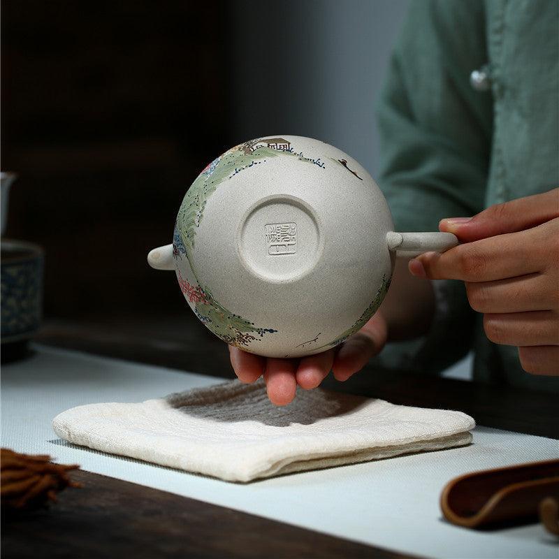 Yixing Zisha Teapot [Graceful] (Bai Duan Ni - 270ml) - YIQIN TEA HOUSE | yiqinteahouse.com | 200-300ml, teapot, teapot hot picks, teaware, zisha teapot