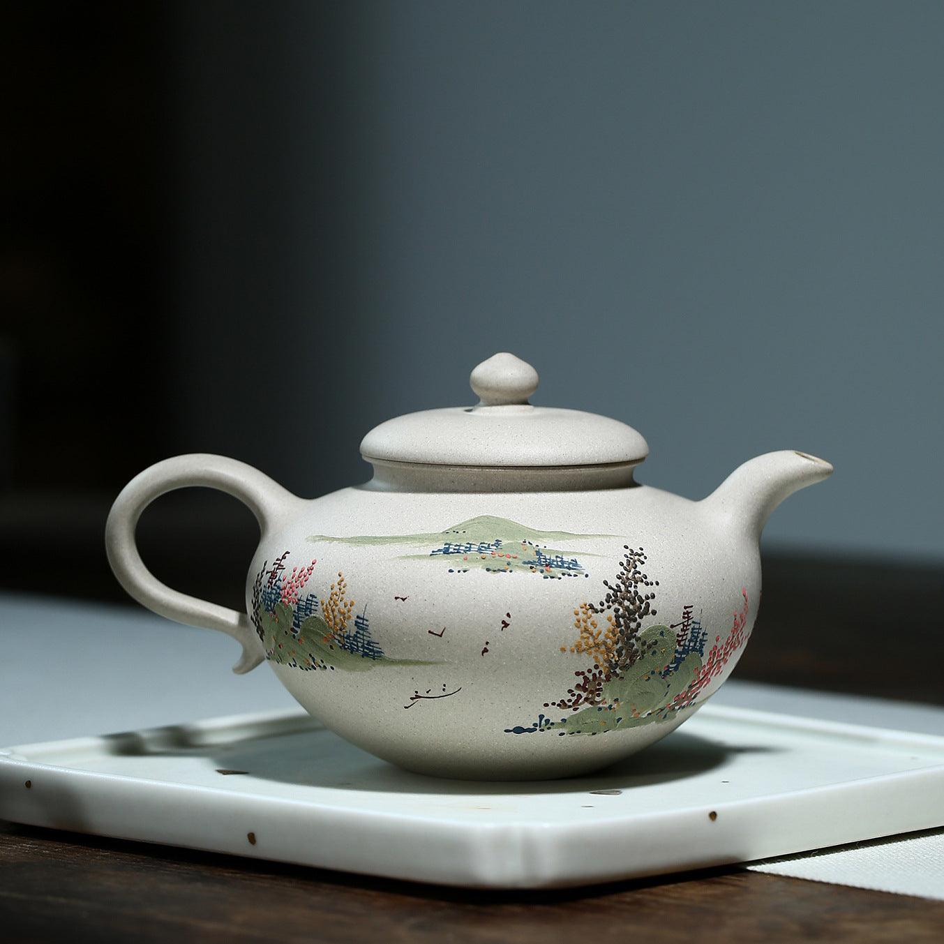 Yixing Zisha Teapot [Graceful] (Bai Duan Ni - 270ml) - YIQIN TEA HOUSE | yiqinteahouse.com | 200-300ml, teapot, teapot hot picks, teaware, zisha teapot