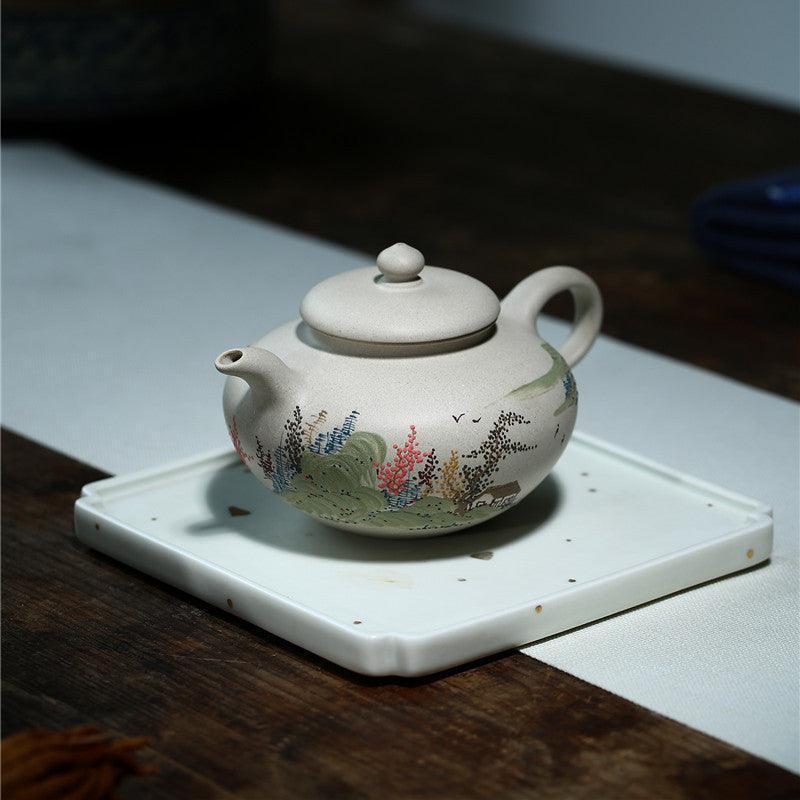 Yixing Zisha Teapot [Graceful] (Bai Duan Ni - 270ml) - YIQIN TEA HOUSE | yiqinteahouse.com | 200-300ml, teapot, teapot hot picks, teaware, zisha teapot