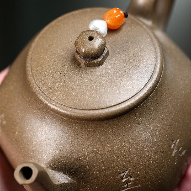 Yixing Zisha Teapot [Guyun] (Qinghua Duan Ni - 380ml) - YIQIN TEA HOUSE | yiqinteahouse.com | >300ml, teapot, teaware, zisha teapot