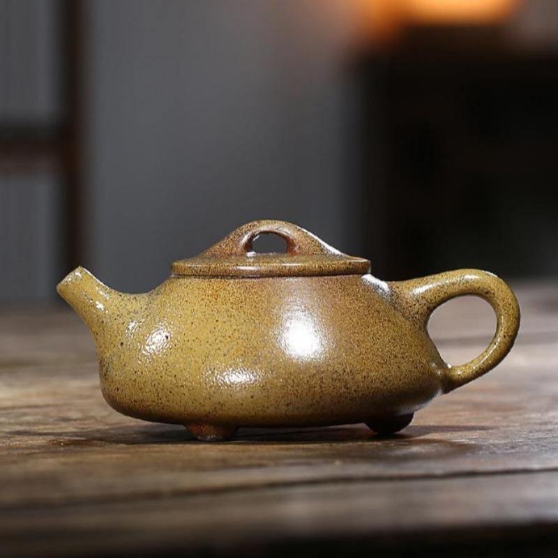 Yixing Zisha Teapot [Jingzhou Shi Piao] (Duan Ni Firewood Fired - 250ml) - YIQIN TEA HOUSE | yiqinteahouse.com | 200-300ml, teapot, teaware, zisha teapot