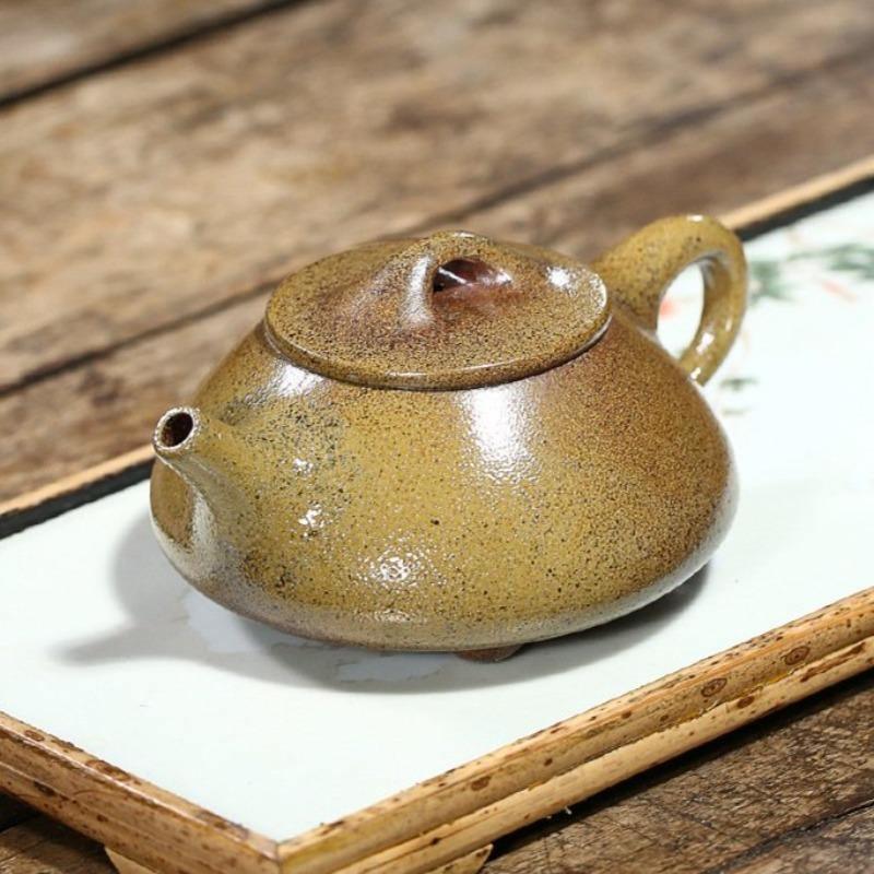 Yixing Zisha Teapot [Jingzhou Shi Piao] (Duan Ni Firewood Fired - 250ml) - YIQIN TEA HOUSE | yiqinteahouse.com | 200-300ml, teapot, teaware, zisha teapot