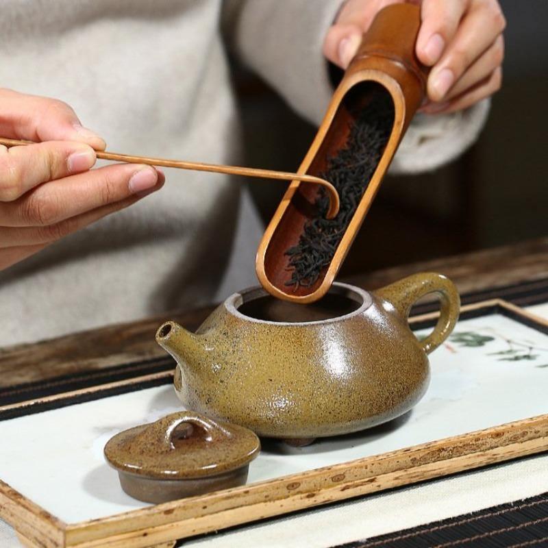 Yixing Zisha Teapot [Jingzhou Shi Piao] (Duan Ni Firewood Fired - 250ml) - YIQIN TEA HOUSE | yiqinteahouse.com | 200-300ml, teapot, teaware, zisha teapot