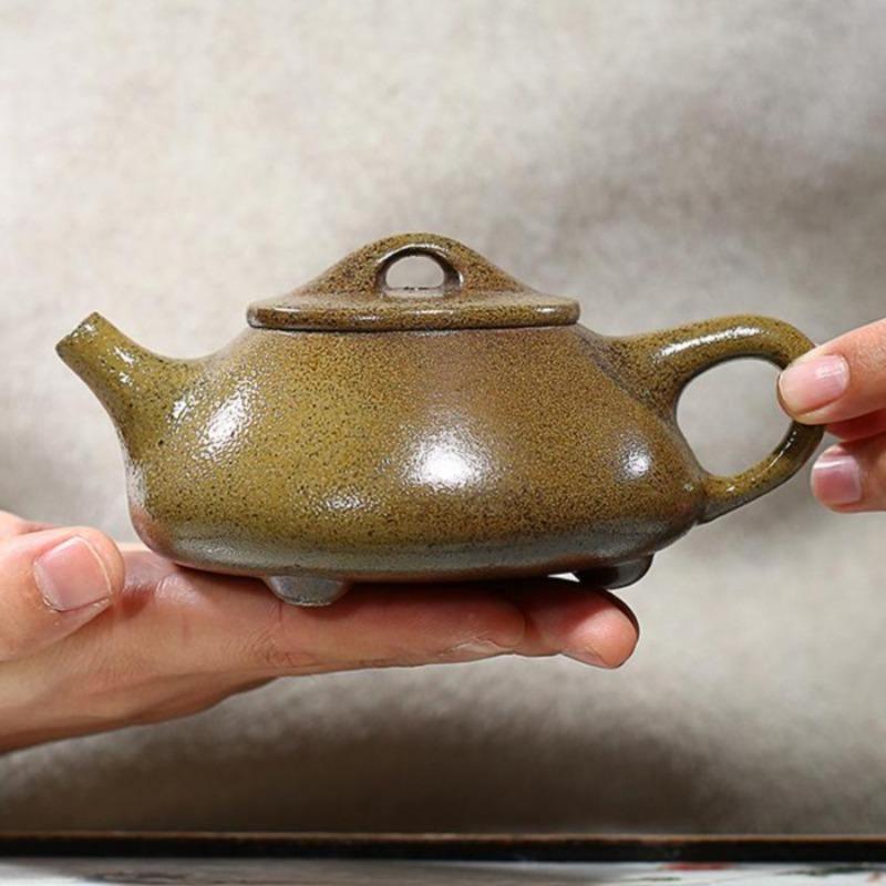 Yixing Zisha Teapot [Jingzhou Shi Piao] (Duan Ni Firewood Fired - 250ml) - YIQIN TEA HOUSE | yiqinteahouse.com | 200-300ml, teapot, teaware, zisha teapot