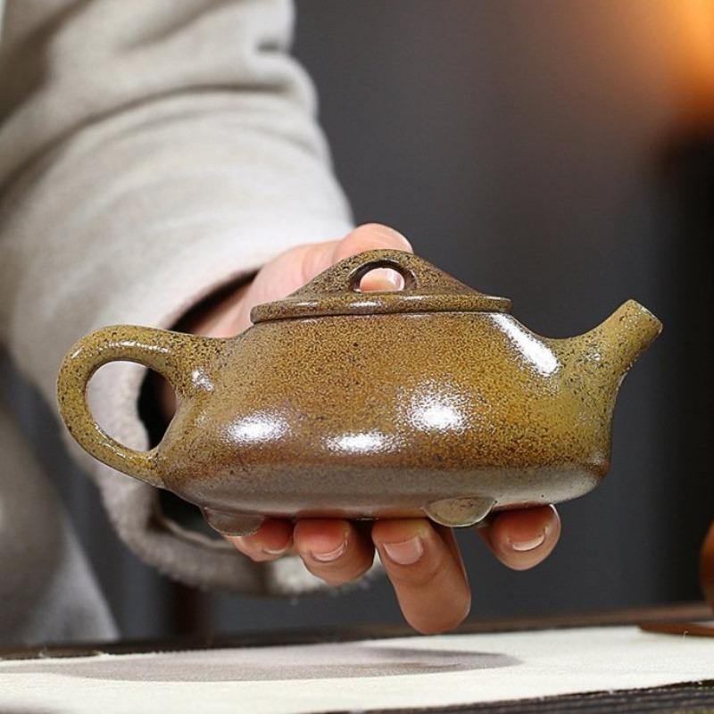 Yixing Zisha Teapot [Jingzhou Shi Piao] (Duan Ni Firewood Fired - 250ml) - YIQIN TEA HOUSE | yiqinteahouse.com | 200-300ml, teapot, teaware, zisha teapot