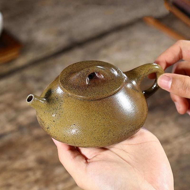 Yixing Zisha Teapot [Jingzhou Shi Piao] (Duan Ni Firewood Fired - 250ml) - YIQIN TEA HOUSE | yiqinteahouse.com | 200-300ml, teapot, teaware, zisha teapot