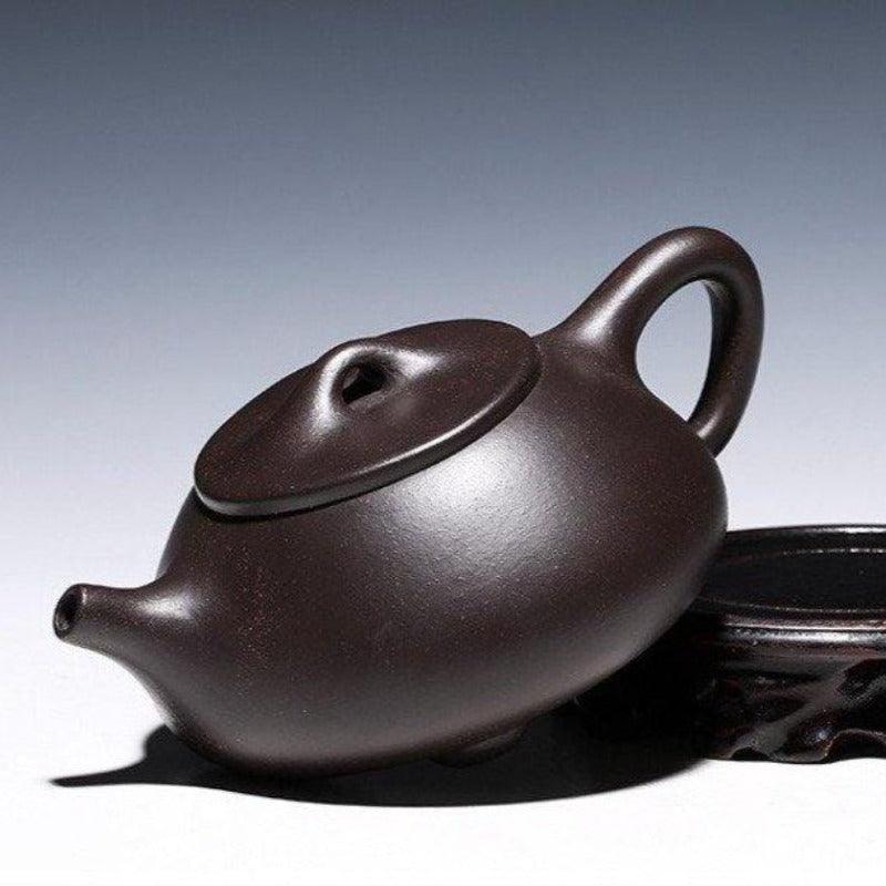 Yixing Zisha Teapot [Jingzhou Shi Piao] (Hei Jin Sha/Dahongpao - 240/210ml) - YIQIN TEA HOUSE | yiqinteahouse.com | 200-300ml, teapot, teapot hot picks, teaware, zisha teapot