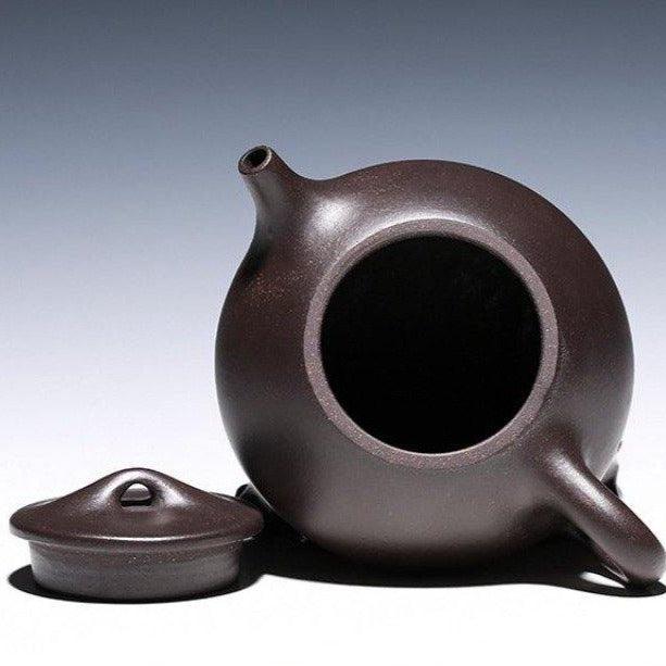 Yixing Zisha Teapot [Jingzhou Shi Piao] (Hei Jin Sha/Dahongpao - 240/210ml) - YIQIN TEA HOUSE | yiqinteahouse.com | 200-300ml, teapot, teapot hot picks, teaware, zisha teapot