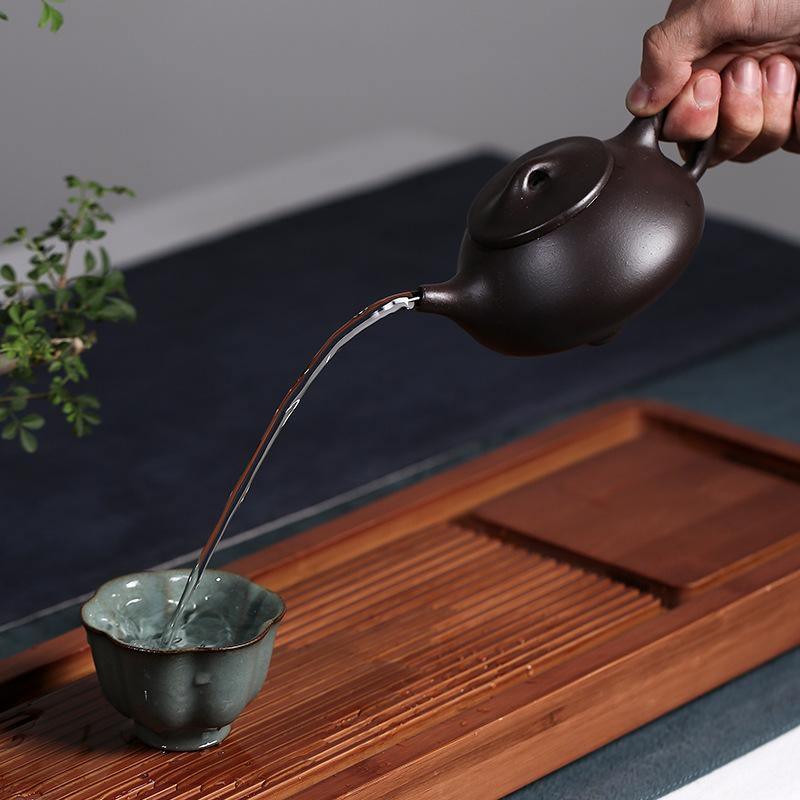 Yixing Zisha Teapot [Jingzhou Shi Piao] (Hei Jin Sha/Dahongpao - 240/210ml) - YIQIN TEA HOUSE | yiqinteahouse.com | 200-300ml, teapot, teapot hot picks, teaware, zisha teapot