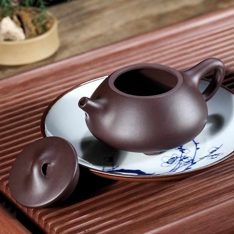 Yixing Zisha Teapot [Jingzhou Shi Piao] (Lao Zi Ni/Zi Ni - 270/240ml) - YIQIN TEA HOUSE | yiqinteahouse.com | 200-300ml, teapot, teaware, zisha teapot