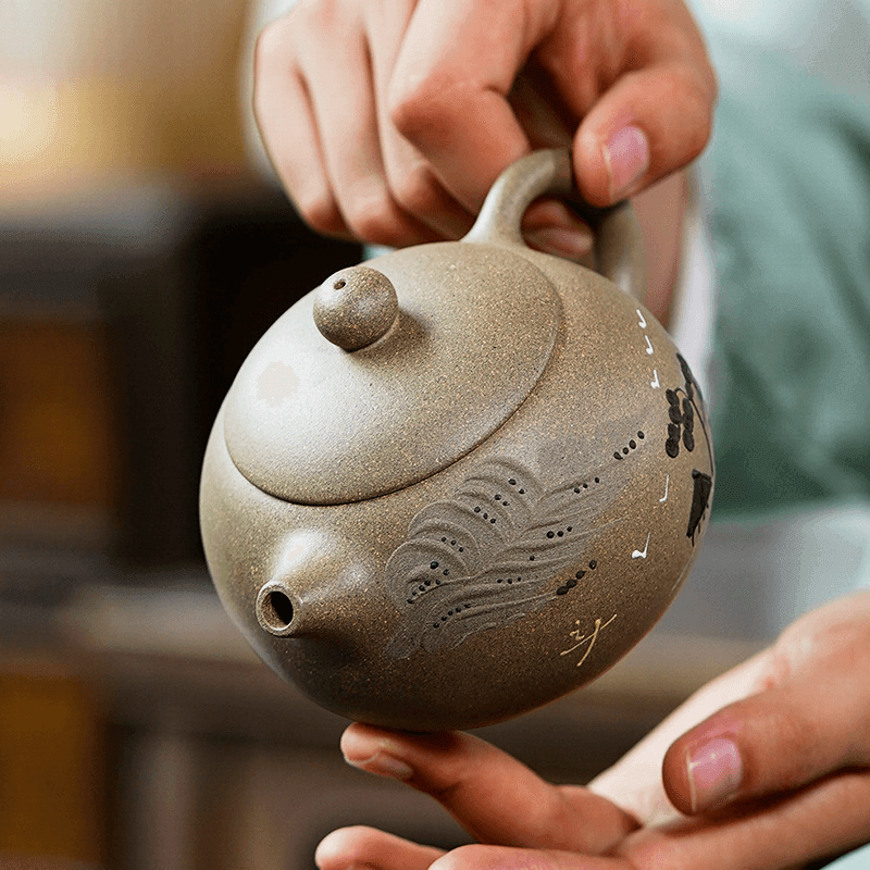 Yixing Zisha Teapot [Jinxiu Shanhe Xishi] (Douqing Sha - 270ml) - YIQIN TEA HOUSE | yiqinteahouse.com | 200-300ml, teapot, teaware, zisha teapot