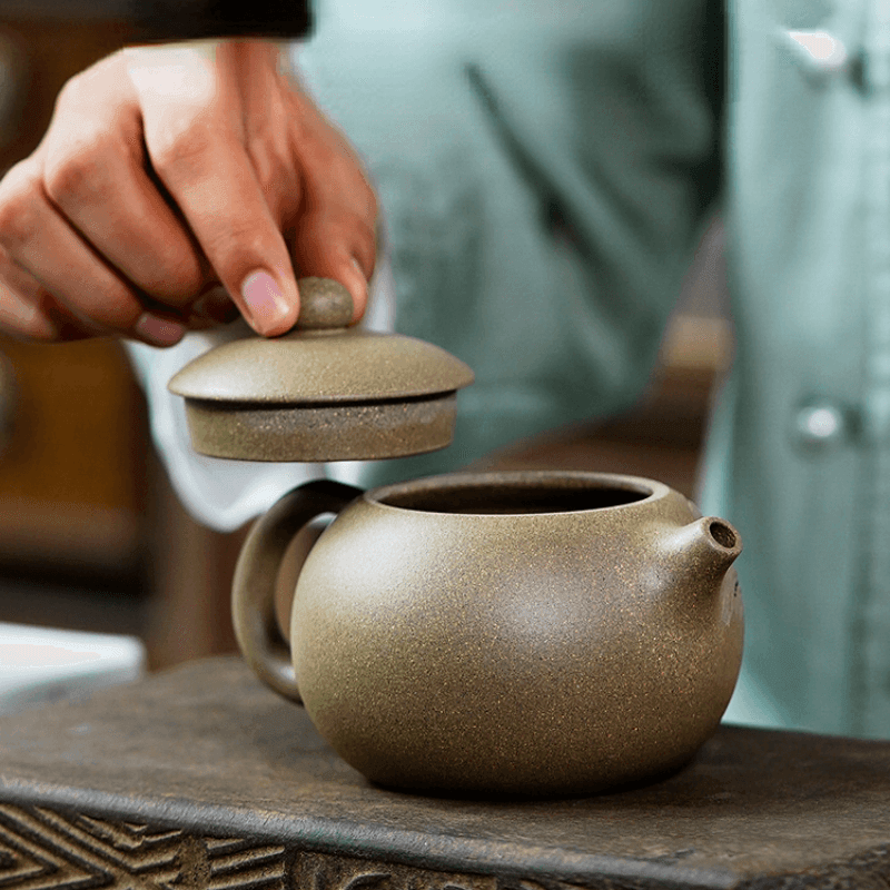 Yixing Zisha Teapot [Jinxiu Shanhe Xishi] (Douqing Sha - 270ml) - YIQIN TEA HOUSE | yiqinteahouse.com | 200-300ml, teapot, teaware, zisha teapot