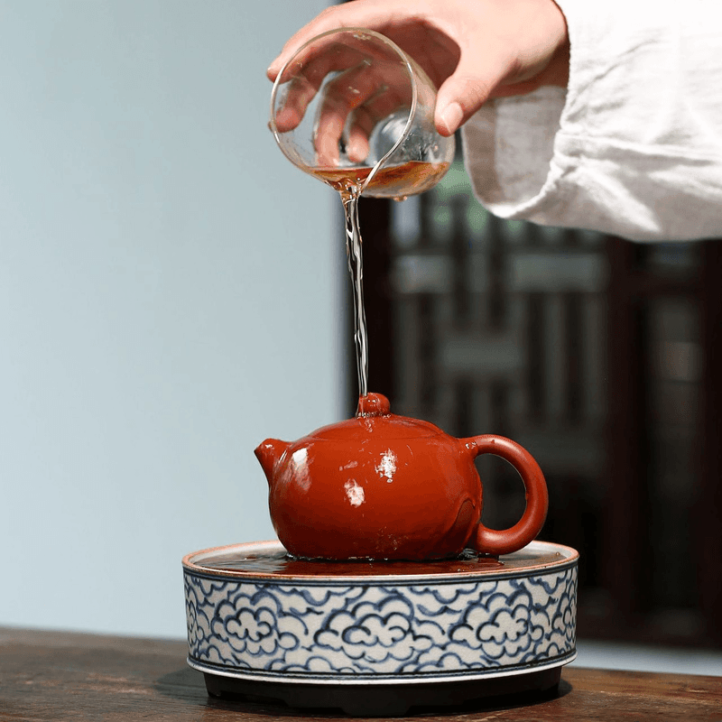 Yixing Zisha Teapot [Kagai Xishi] (Dahongpao - 220ml) - YIQIN TEA HOUSE | yiqinteahouse.com | 200-300ml, teapot, teapot hot picks, teaware, zisha teapot