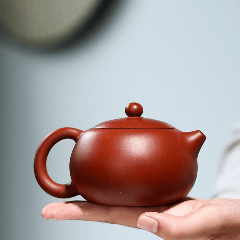 Yixing Zisha Teapot [Kagai Xishi] (Dahongpao - 220ml) - YIQIN TEA HOUSE | yiqinteahouse.com | 200-300ml, teapot, teapot hot picks, teaware, zisha teapot