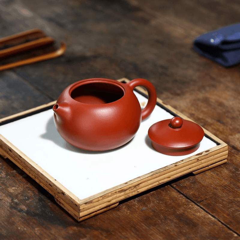 Yixing Zisha Teapot [Kagai Xishi] (Dahongpao - 220ml) - YIQIN TEA HOUSE | yiqinteahouse.com | 200-300ml, teapot, teapot hot picks, teaware, zisha teapot