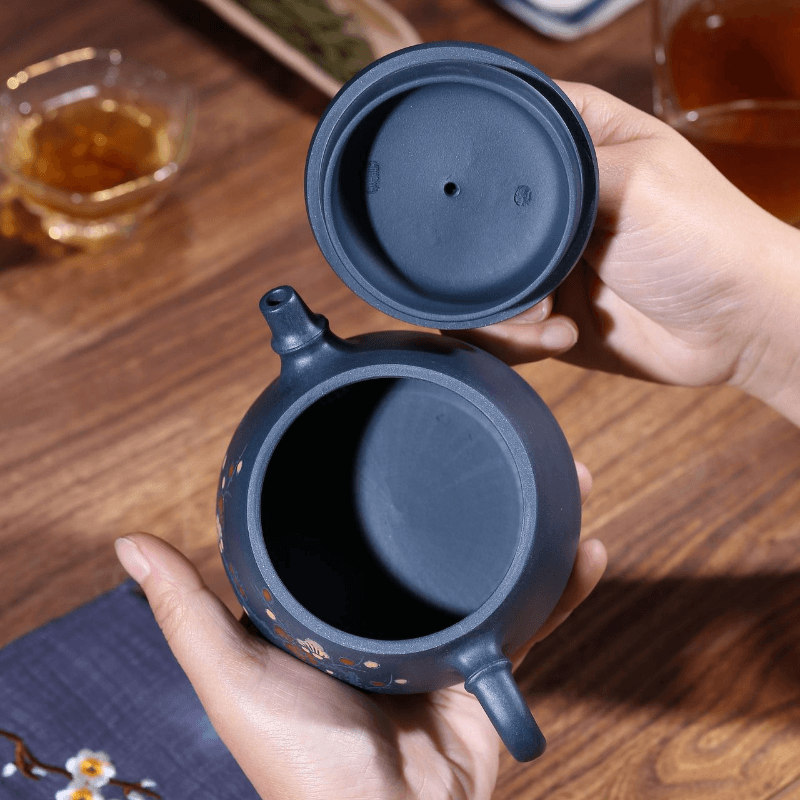 Yixing Zisha Teapot [Kuan Kou Shi Piao] (Tian Qing Ni - 250ml) - YIQIN TEA HOUSE | yiqinteahouse.com | 200-300ml, new arrival, teapot, teaware, zisha teapot